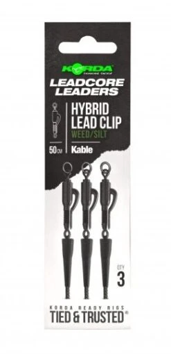 KORDA Leadcore Leaders + Hybrid Lead Clip -Vis Producten Winkel korda leadcore leaders hybrid lead clip 2