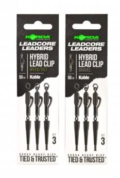 KORDA Leadcore Leaders + Hybrid Lead Clip