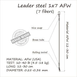 Steel Leader 7 Steel Leader -Vis Producten Winkel life orange steel leader 3