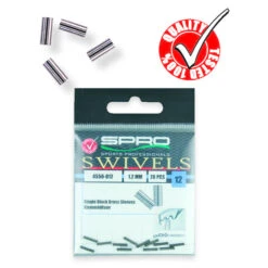 Spro Single Black Brass Sleeves -Vis Producten Winkel spro single black brass sleeves 1